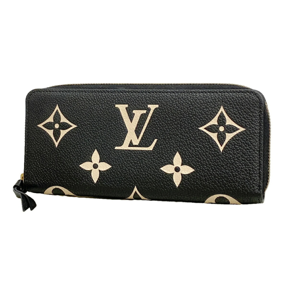 Louis Vuitton Monogram Empreinte Bicolor Portefeuille Clemence Long Wallet M8...